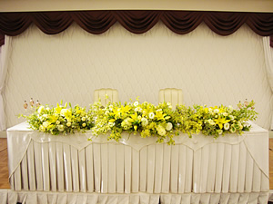 結婚式メイン装花